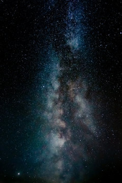 space background with stars and milky way © AndrzejBoPhoto
