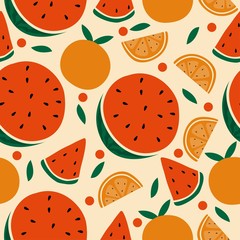 fruit drawing pattern design illustration