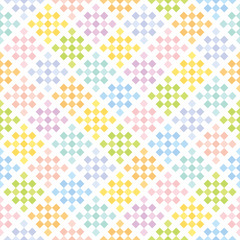 市松　伝統文様　カラフル背景