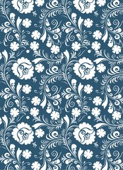 seamless pattern with floral elements
