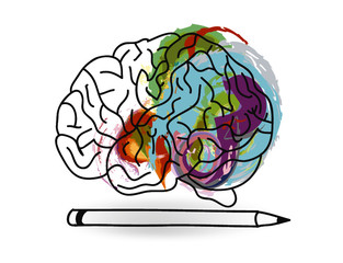 Mental Health and Mindset brain vector