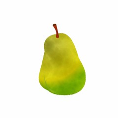 pear02 watercolor vector　秋の果物”洋梨”水彩