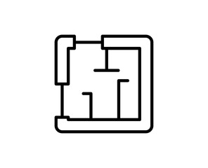 Line Blueprint icon