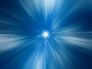 Abstract sunburst coloured in blue	
