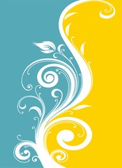 vector illustration of an abstract floral background