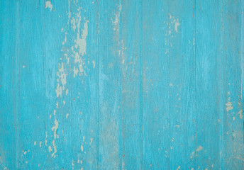 Wood wall painted weathered blue . Vintage blue wood plank background. Old blue wooden wall coming...
