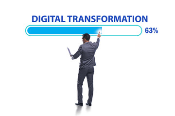Digital transformation and digitalization concept