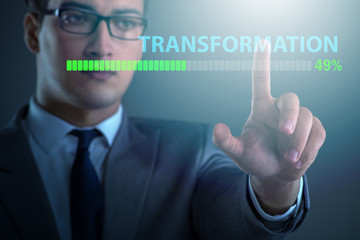 Concept of corporate business transformation