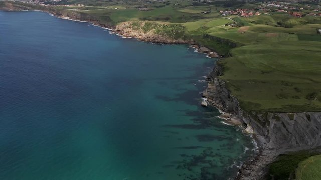 Cantabrian coast, Spain. Tagle Cliffs