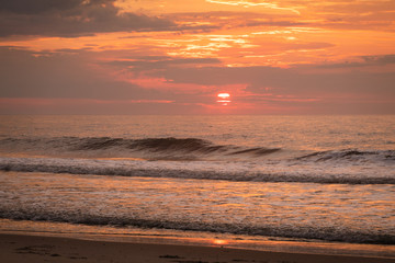 Obraz premium Sunrise on the coast in Assateague state park