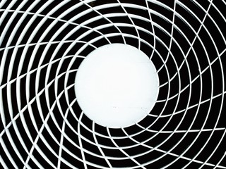 Black and white of a pattern and illusion abstract