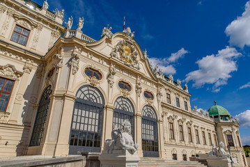 Fototapeta na wymiar Upper Belvedere, a Baroque palace in Vienna, Austria