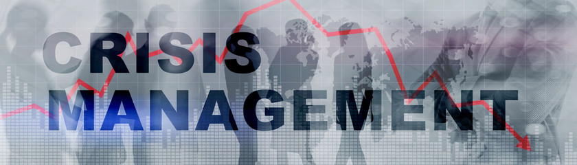 Crisis Management Website Banner. Solution Crisis Identity Planning Concept Mixed Media.