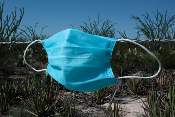 Tapaboca cubre boca  azul