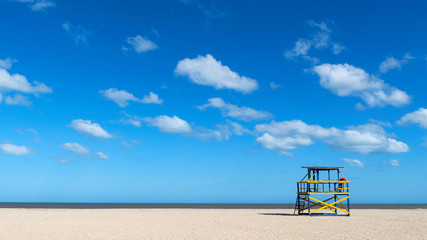 Fototapeta premium beach chair on the beach