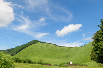 Scenery of Nara-Soni Highlands in midsummer