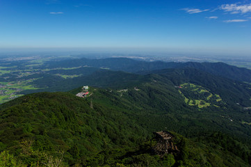 筑波女体山頂から見る関東平野