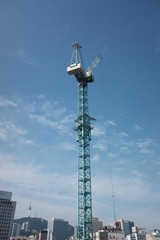 tower crane in the city