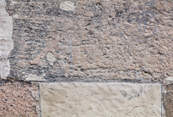 Vintage rough sandstone background. Front view.