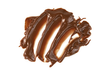 Chocolate spread isolated on white background