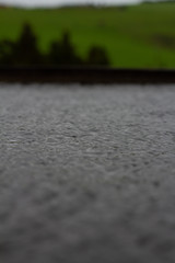 Closeup photo of a river on a cloudy day.