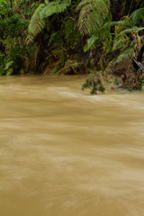 Long exposure shot of fast moving water. 