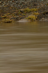 Long exposure shot of fast moving water. 