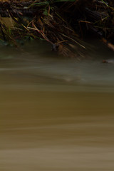 Long exposure shot of fast moving water. 