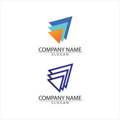 Arrow vector illustration icon sharp business logo design