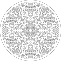 Rose Window Fig. 18, round 1, triangular 1, framework