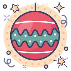 
Buable icon design, christmas light concept 
