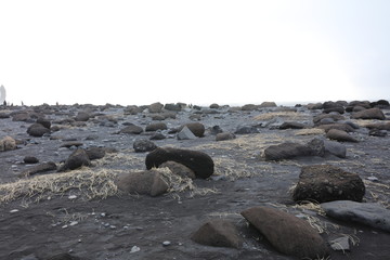 アイスランドのブラックサンドビーチ