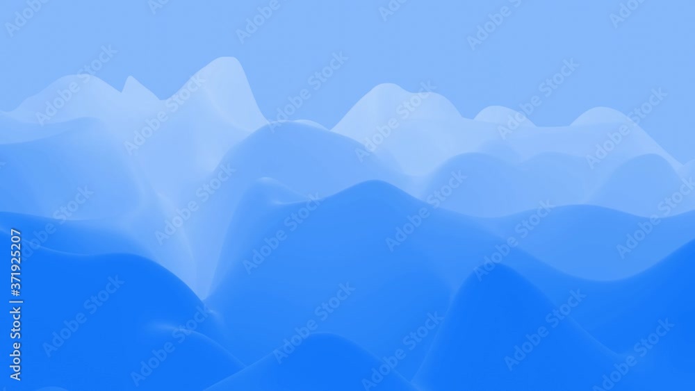Poster stylish abstract looped background, changing surface of soft translucent material. creative soft bri