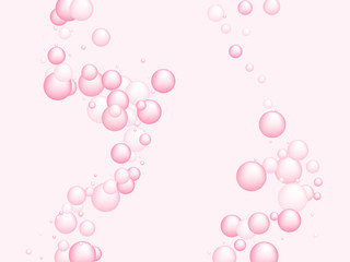 Water and detergent soap foam bubbles illustration