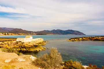 Fototapeta premium Isla Plana town beach in Spain