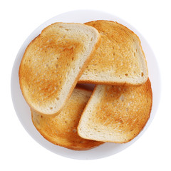 Roasted white bread