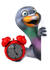 Fun pigeon - 3D Illustration