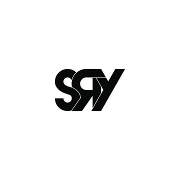 sry letter original monogram logo design