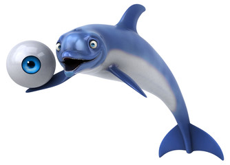 Fun dolphin - 3D Illustration