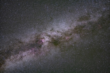The Milky Way in night sky. Picture taken in Manning Park near Vancouver. British Columbia. Canada 