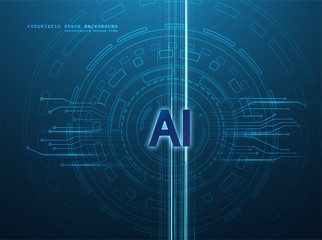 Obraz premium Artificial intelligence illustration