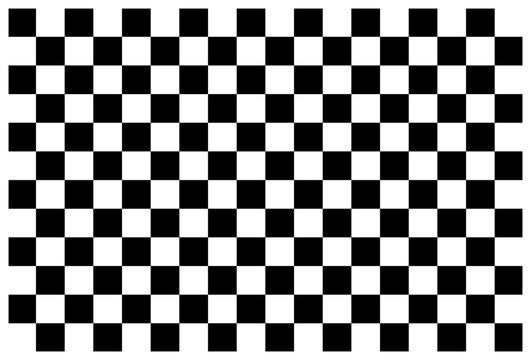Checkerboard. Black and white background for checker and chess. Square pattern with grid. Checkered floor, board and table. Flag for race, start and finish. Graphic rectangle for games. Vector