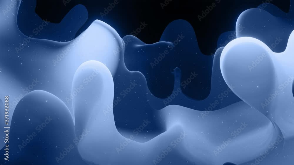 Poster smooth animation of liquid gray gradient in 4k. matte paint surface as abstract looped stylish backg