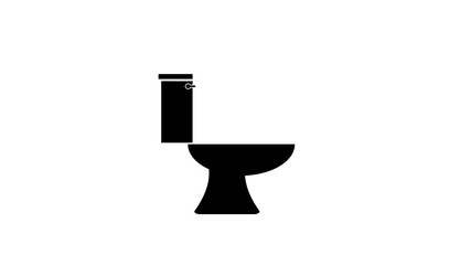 Commode toilet WC icon logo illustration 