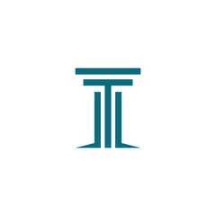Column icon Logo Template vector