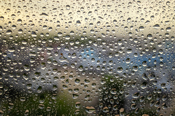 raindrops on a window