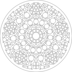 Rose Window Fig.18, round 2, square 1, framework