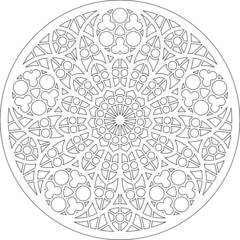 Rose Window Fig.18, round 2, triangular 1, framework