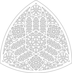 Rose Window Fig. 18, triangular 1, square 1, framework