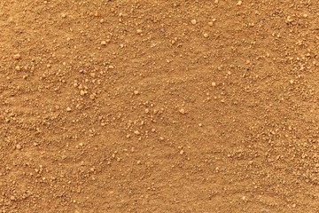 Close - up Brown ground texture and background